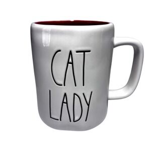 Rae Dunn Cat Lady Coffee Cup Artisan Collection By Magenta 16 oz Mug